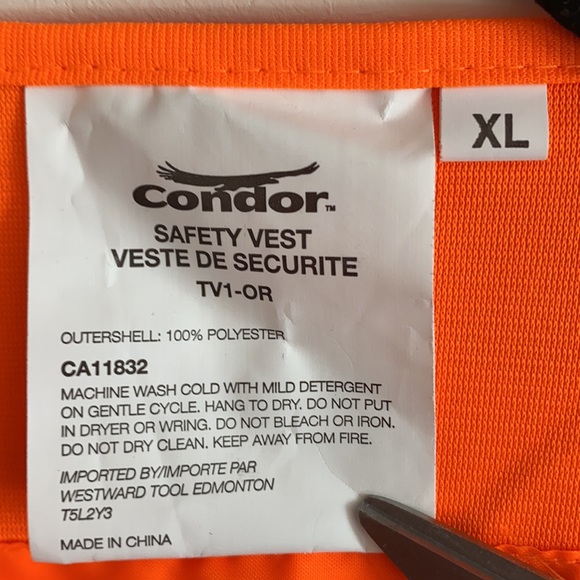 Condor Reflective Safety Vest - Size XL - Picture 3 of 8